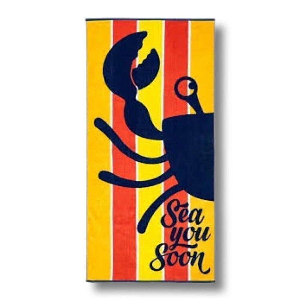 Loftex Set of 2 Youth Beach Towels Crab